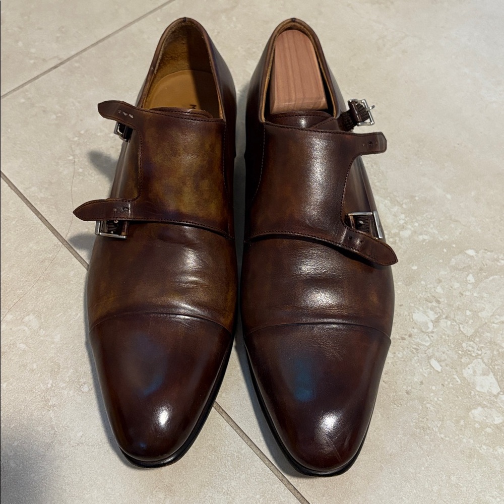 Magnanni Brown Leather Loafers